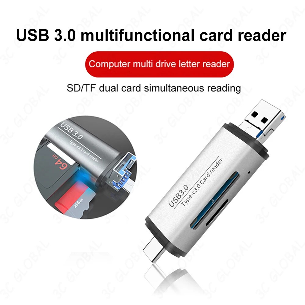 ٱ ī  , ȵ̵  ǻͿ, USB 3.0 C Ÿ, ũ USB SD TF, 5Gbps ޸ ī 